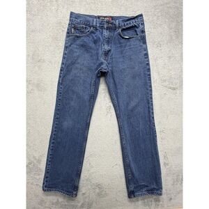 OSCAR JEANS Jeans Mens Measured 31x29 Blue Denim Straight Leg Five Pocket Cotton